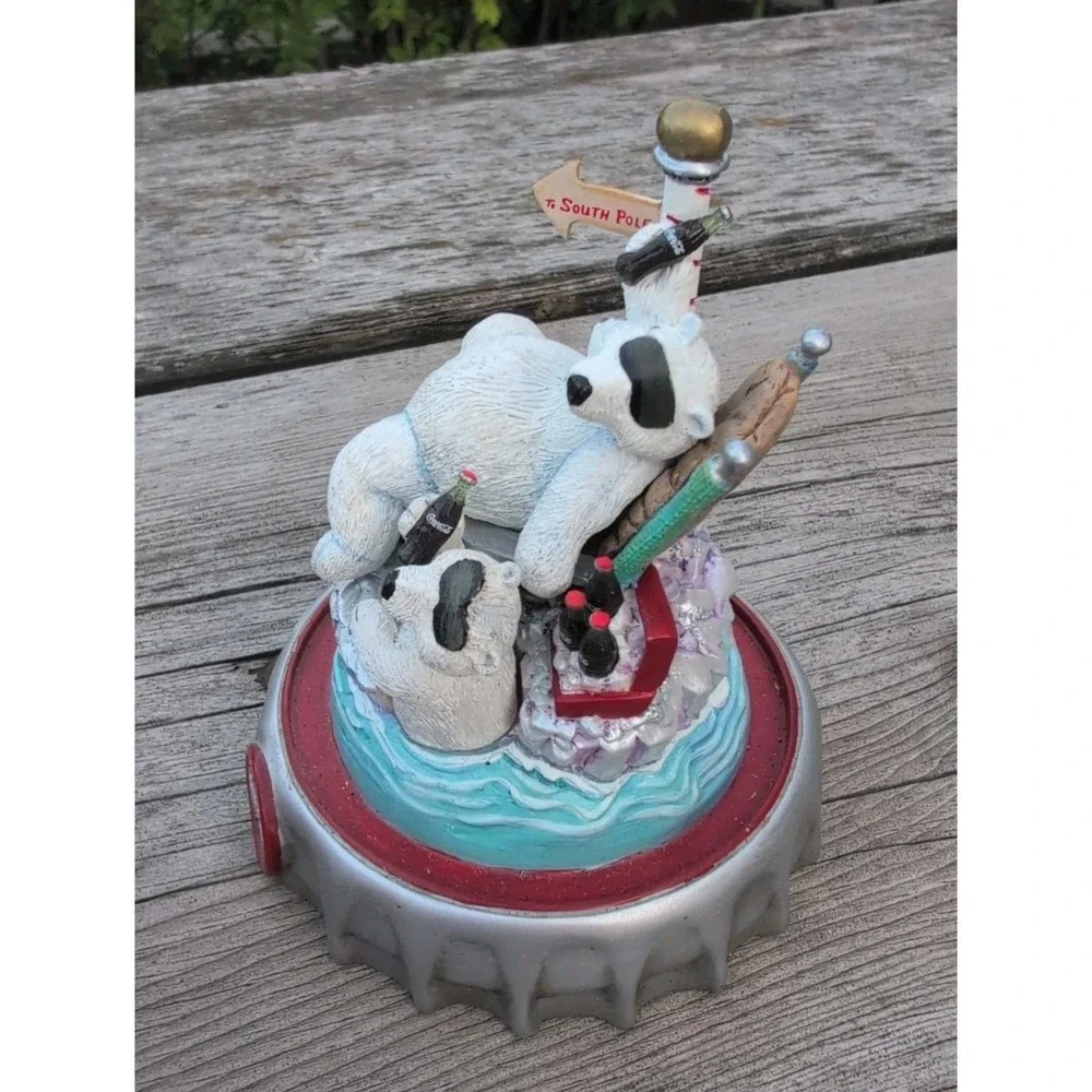 Vntg Franklin Mint Coca-Cola Polar Bears 